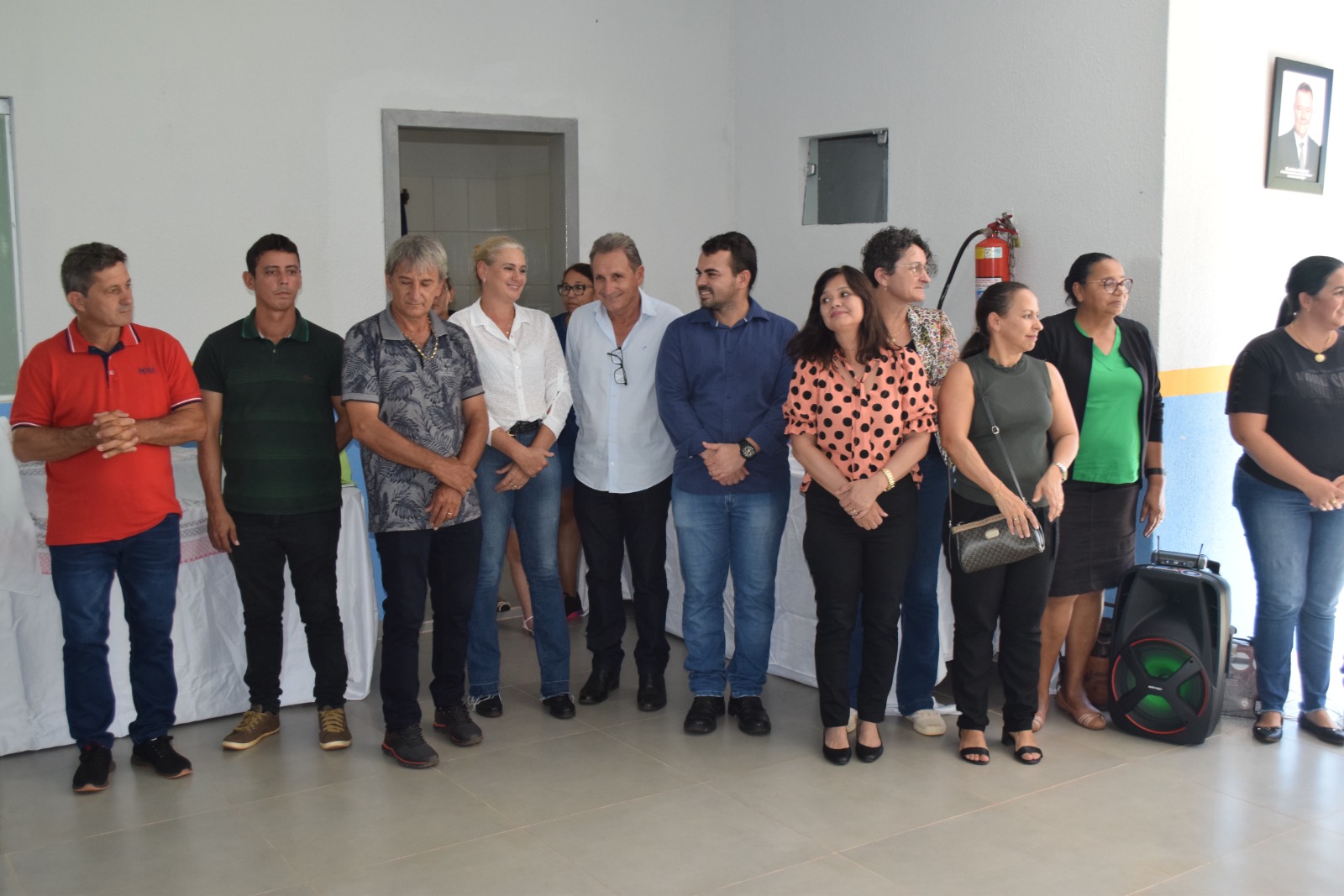 Vereadores de Nova Santa Helena prestigiaram a inauguração da reforma na Escola Antônio Pelissari na Vila Atlântica